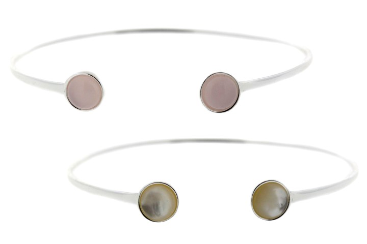 Brazalete plata 925 rigido