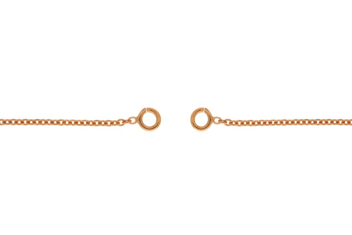 Pulsera plata 925 forzada 030 dos anillas abiertas