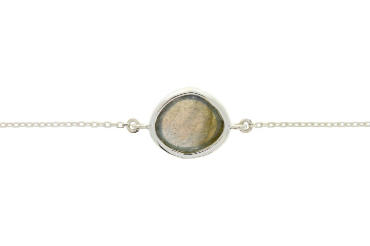 Pulsera plata 925 piedra semi preciosa