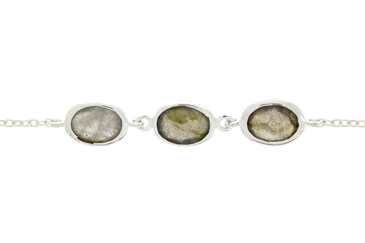 Pulsera plata 925 piedra semi preciosa