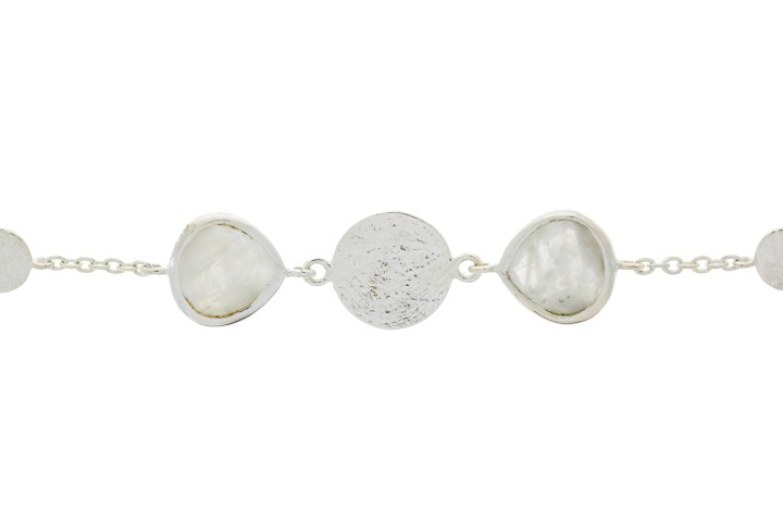 Silver 925 bracelet semi precious stone