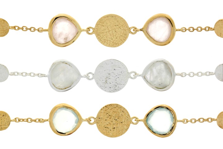 Silver 925 bracelet semi precious stone