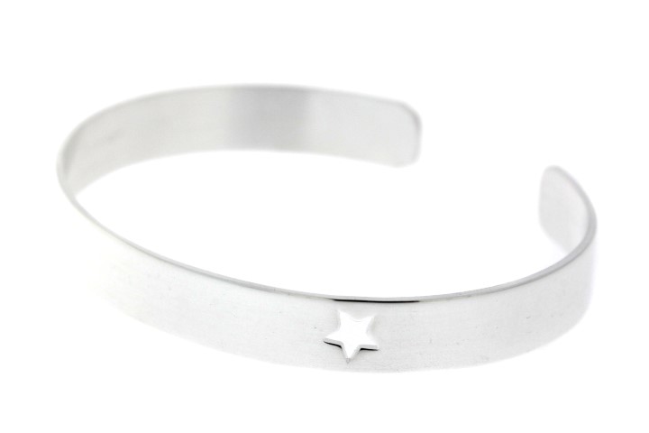 Brazalete plata 925 esclava estrella