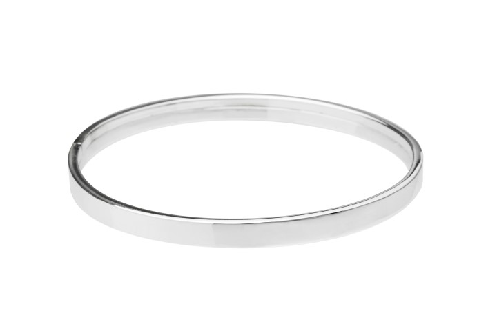 Silver 925 bangle oval 5mm