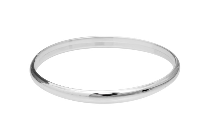 Silver 925 bangle oval 5mm