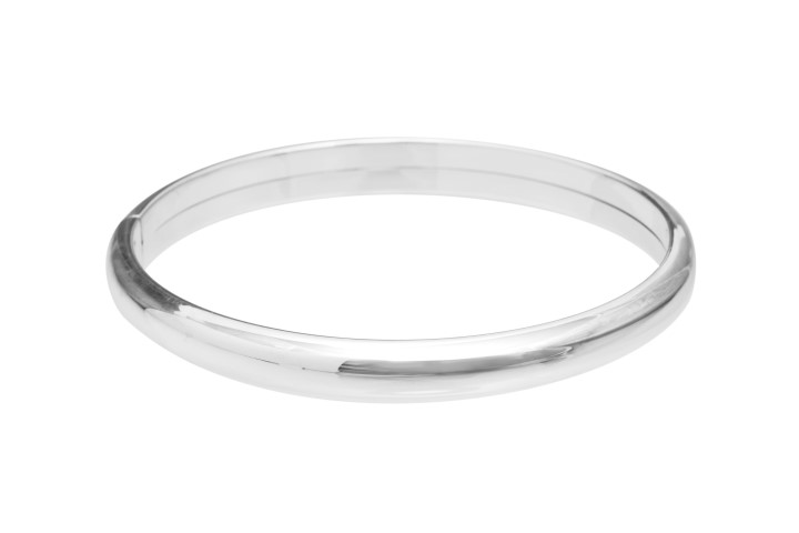 Silver 925 bangle oval 7mm