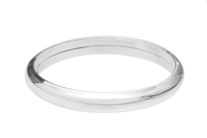 Brazalete esclava plata 925 ovalada mm