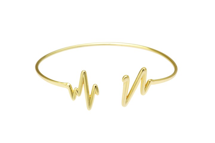 Brazalete plata 925 rayos abierto