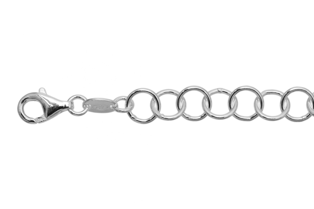 Pulsera plata 925 rolo hilo redondo rt7 100