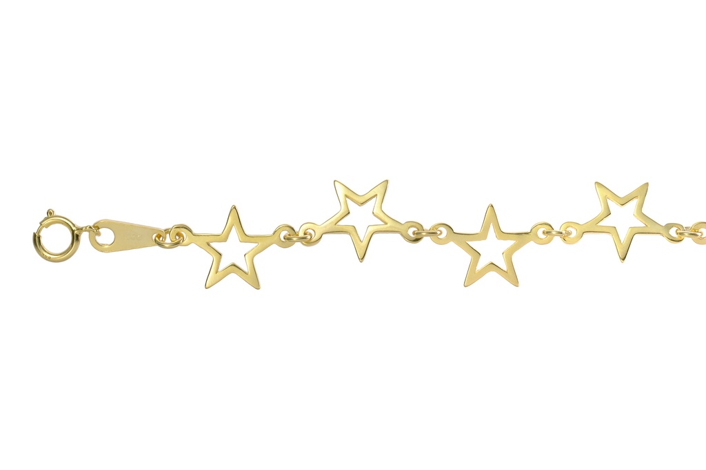 Pulsera plata 925 estrellas