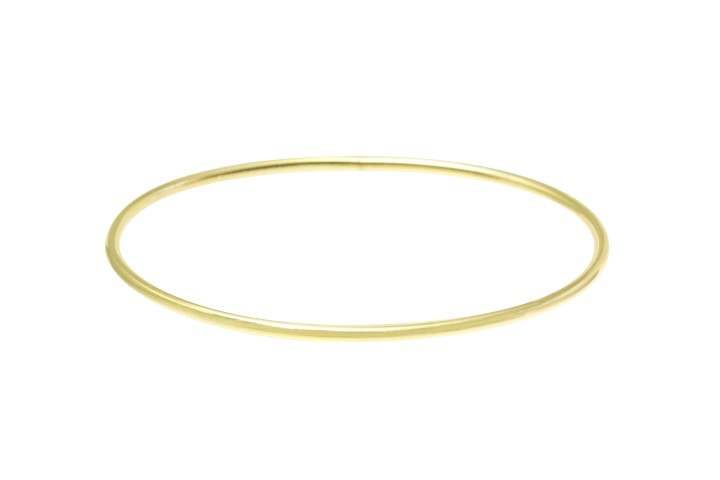 Brazalete plata 925 tubo flex 2mm cierre perno