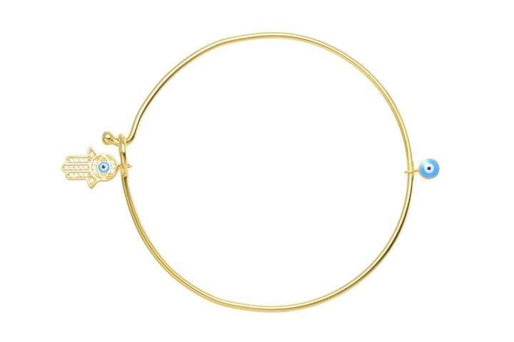 Silver 925 bracelet hand of fatima cz