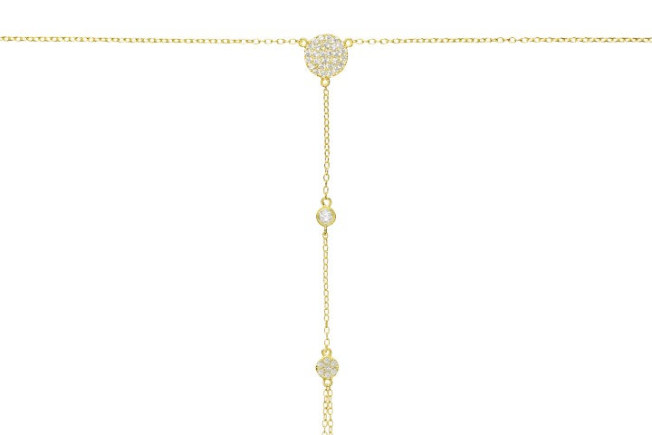 Pulsera plata 925 manita zirconitas circulos