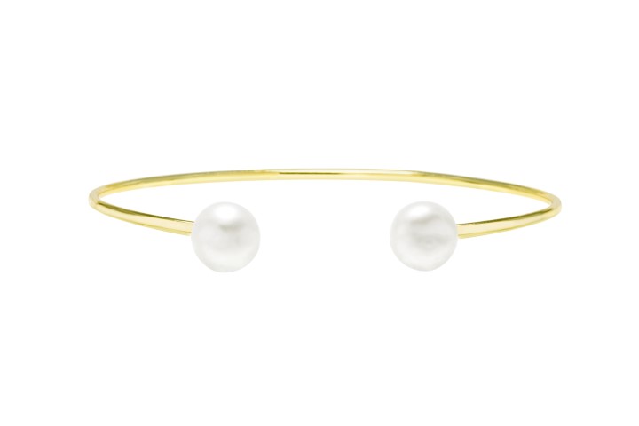 Silver 925 pearl bangle