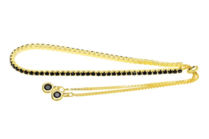 Pulsera plata 925 riviere cz 2mm cierre corredero