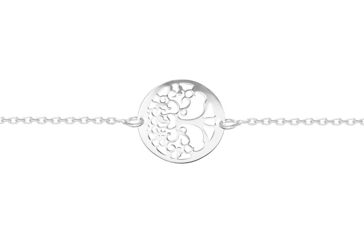 Pulsera plata 925 arbol de la vida
