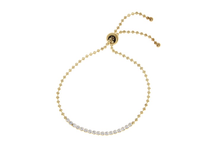 Pulsera plata 925 riviere cz 2mm cierre corredero