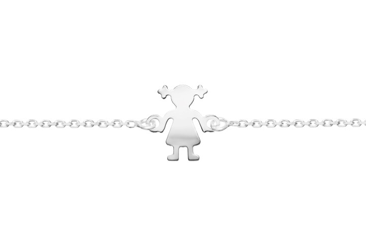 Silver 925 girl bracelet 16+5cm sterling silver