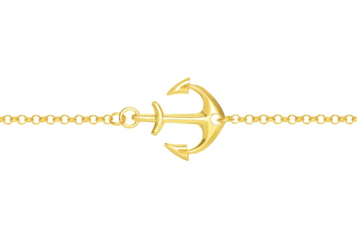 Silver 925 anchor bracelet 16+5cm sterling silver