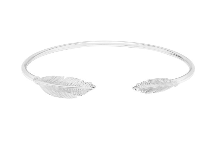 Silver 925 feather  bracelet