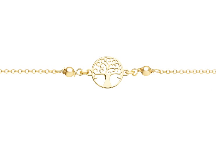 Silver 925 tree of live bracelet