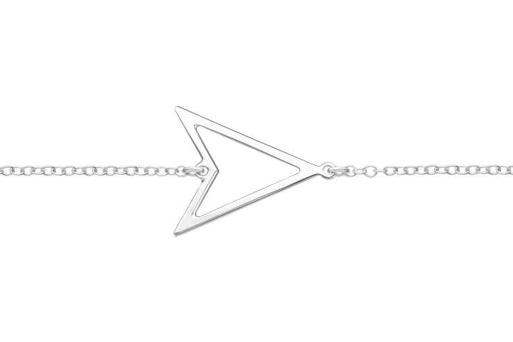Pulsera plata 925 triangulo