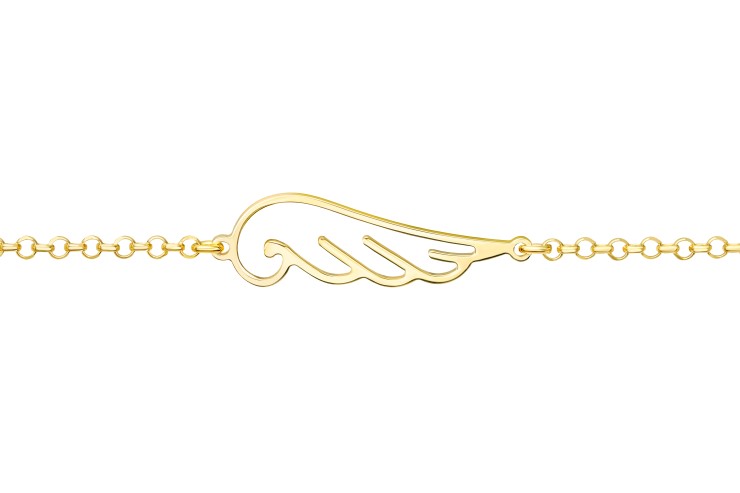 Pulsera plata 925 ala