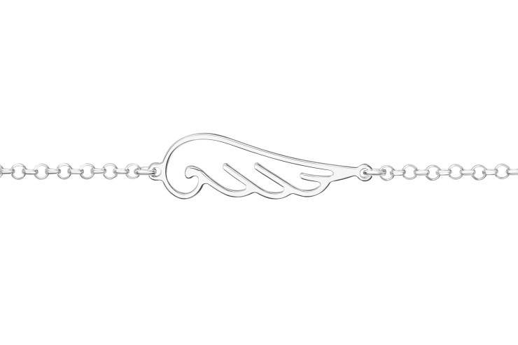 Pulsera plata 925 ala