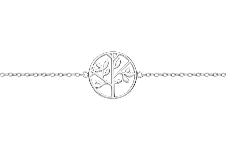 Pulsera plata 925 arbol de la vida