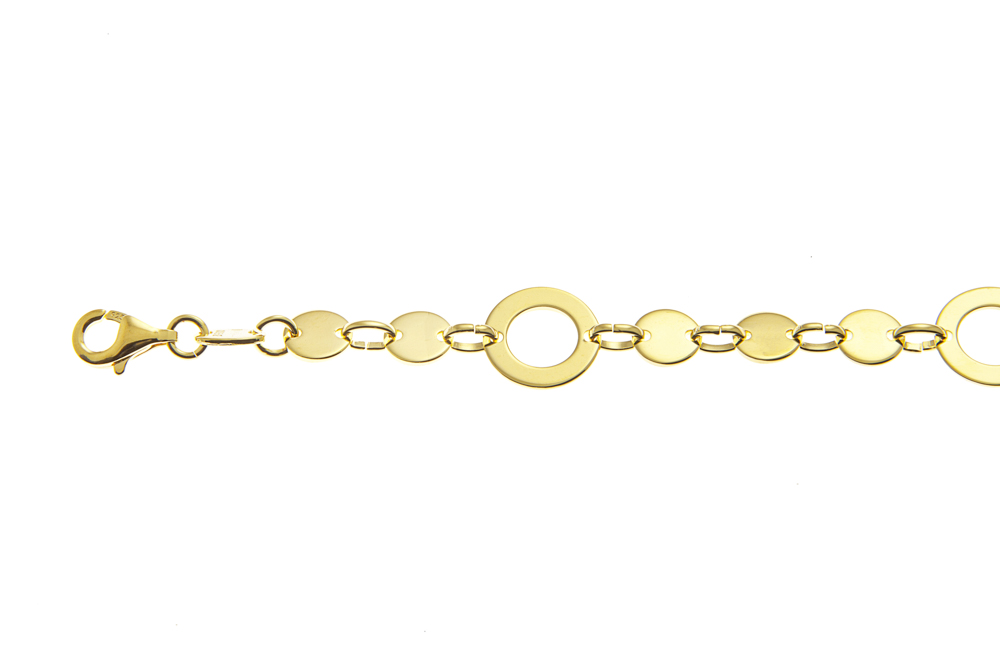 Pulsera plata 925 circulos