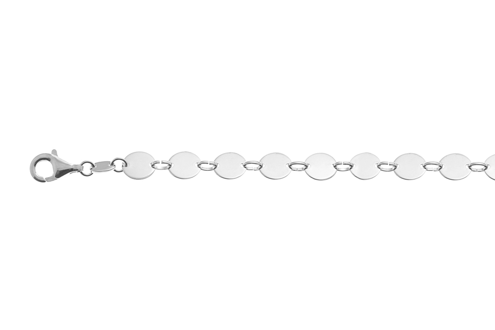 Silver 925 circles bracelet 19cm sterling silver