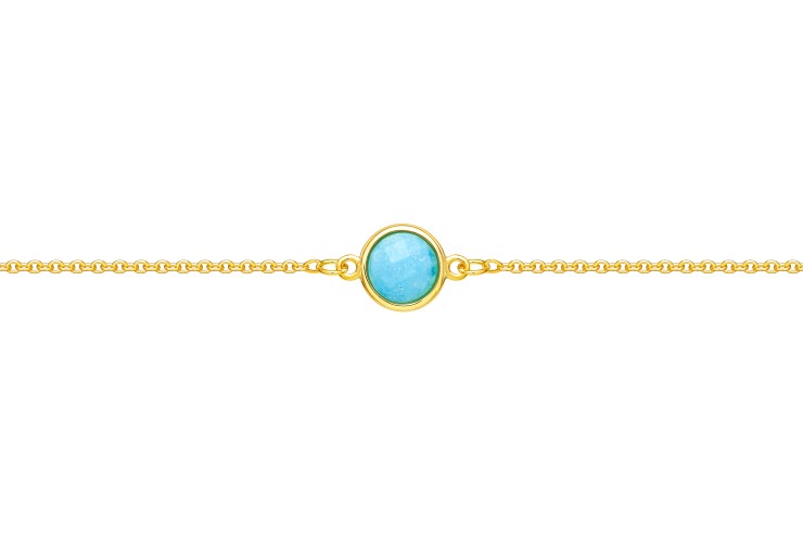 Pulsera plata 925 piedra semi preciosa