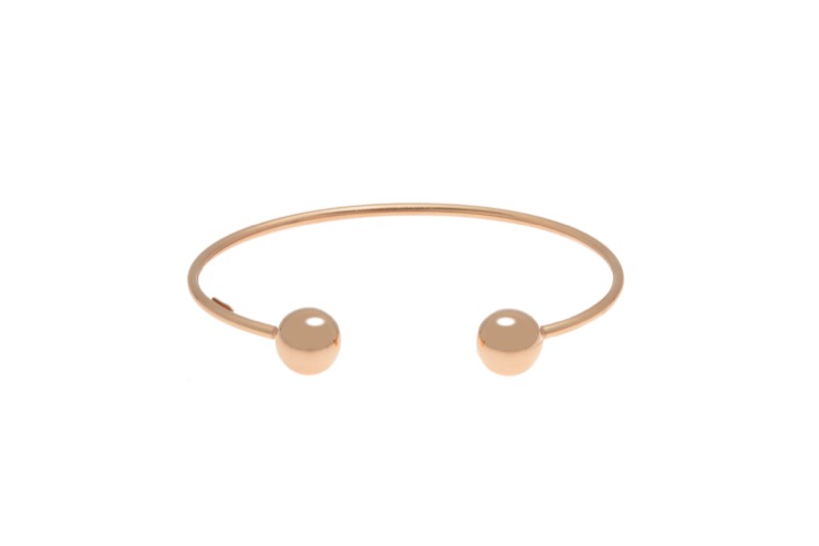 Brazalete plata 925 tuboflex bolas