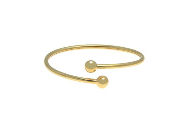 Brazalete plata 925 tuboflex bolas