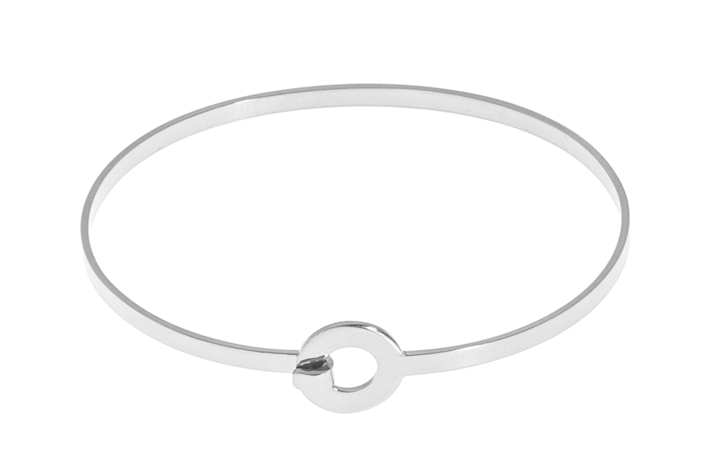 Brazalete plata 925 rigido