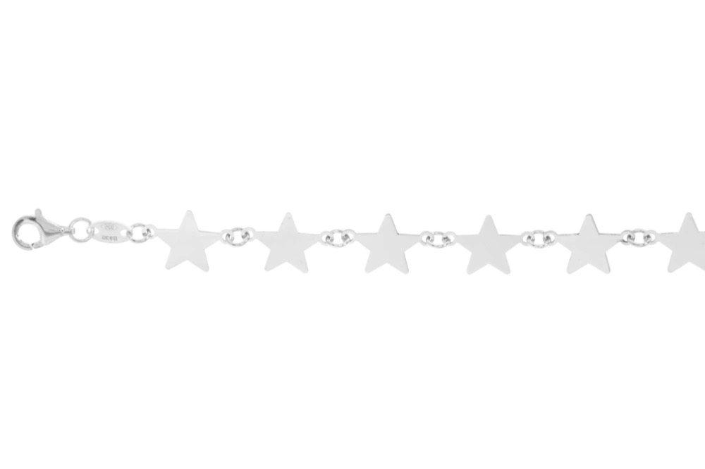 Silver 925 stars bracelet