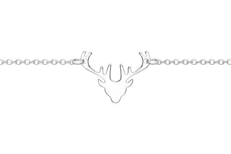 Pulsera plata 925 ciervo