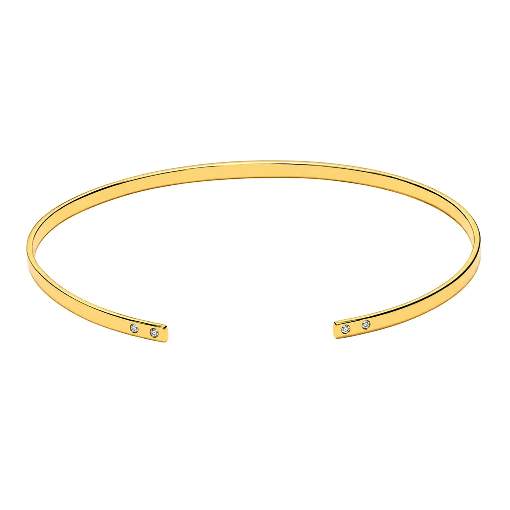 Brazalete plata 925 esclava con circonitas
