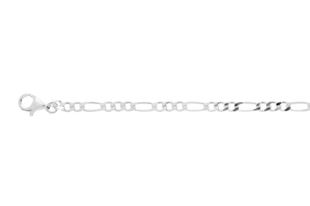 [1279901800PL] Pulsera plata 925 cadena programada 080 (Plata)