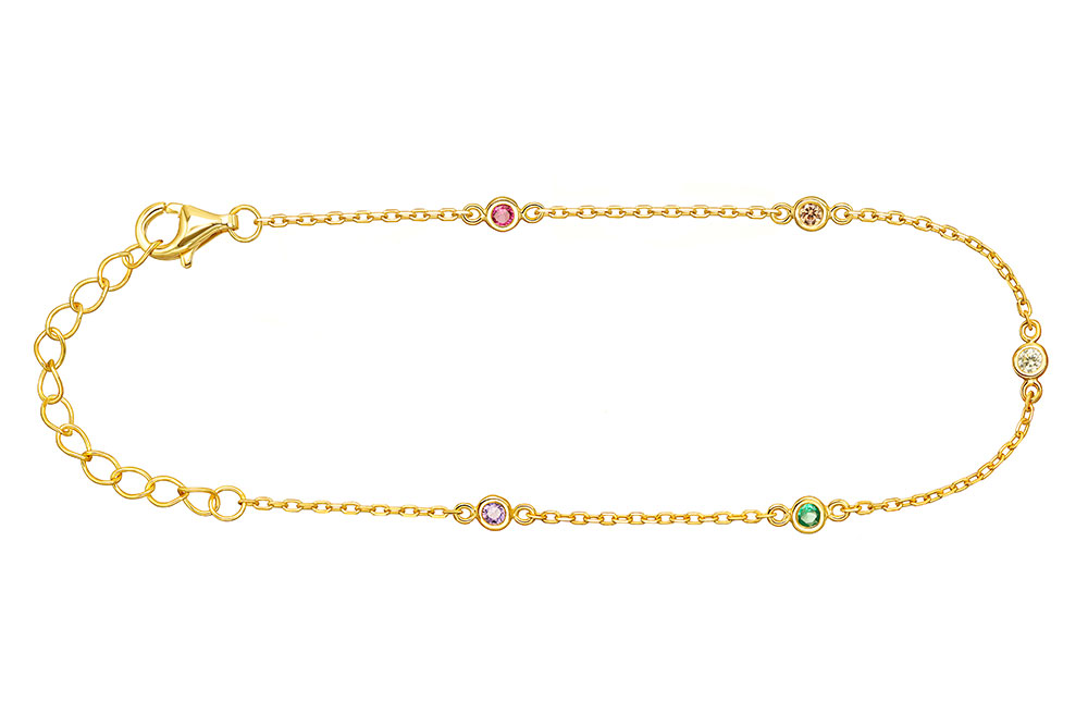 Pulsera plata 925 con zirconitas