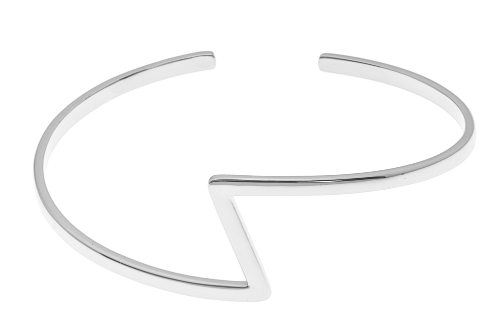 [1339260000PL] Brazalete plata 925 abierto (Plata)