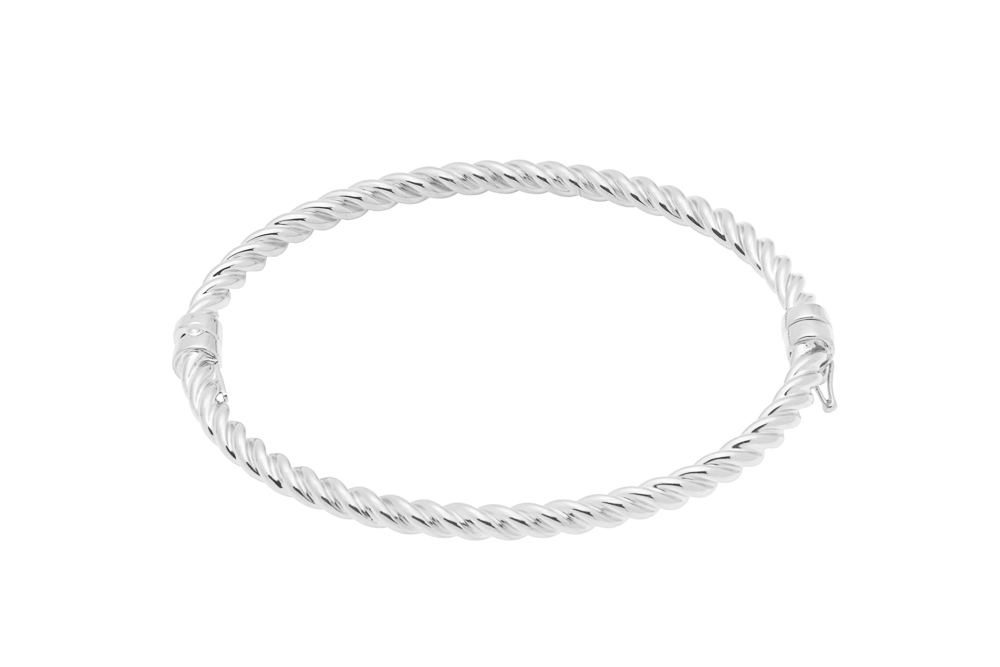 Brazalete esclava plata 925 trenza 4mm