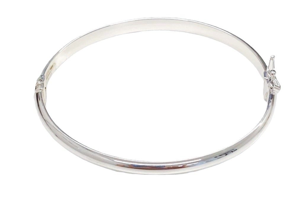 Brazalete esclava plata 925 tubo liso 7mm