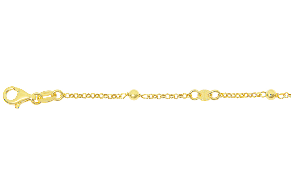 [13644P1600DO] Silver 925 bracelet 16+5cm rhodium (Gold plated)