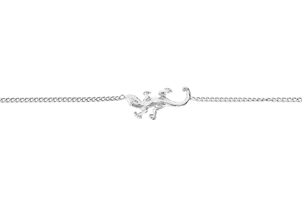 Silver 925 lizard bracelet 16+5cm sterling silver