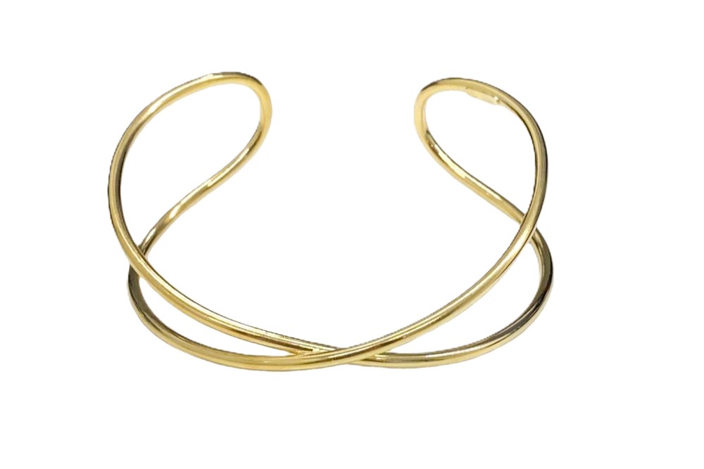 Brazalete plata 925 forma de x