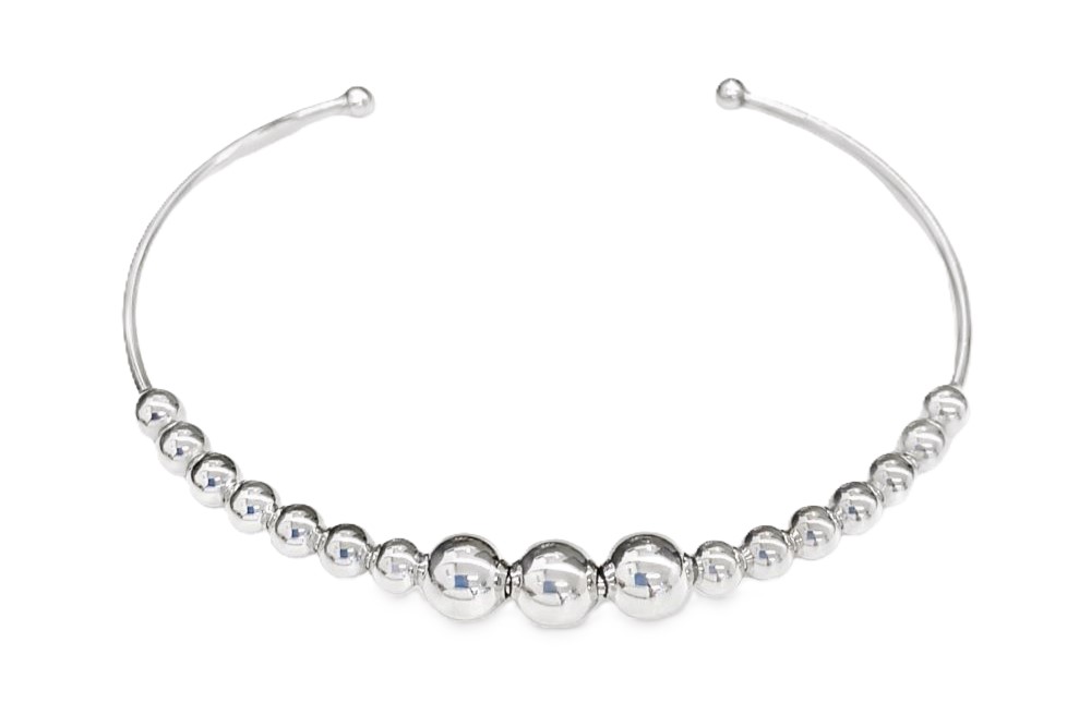 Brazalete plata 925 bolas