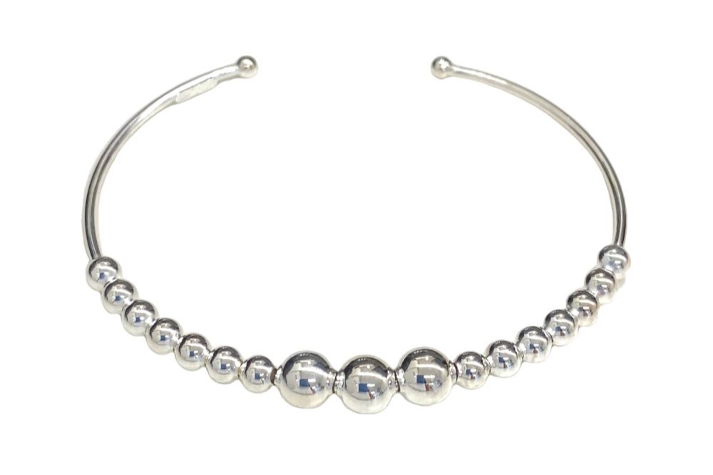 Brazalete plata 925 bolas