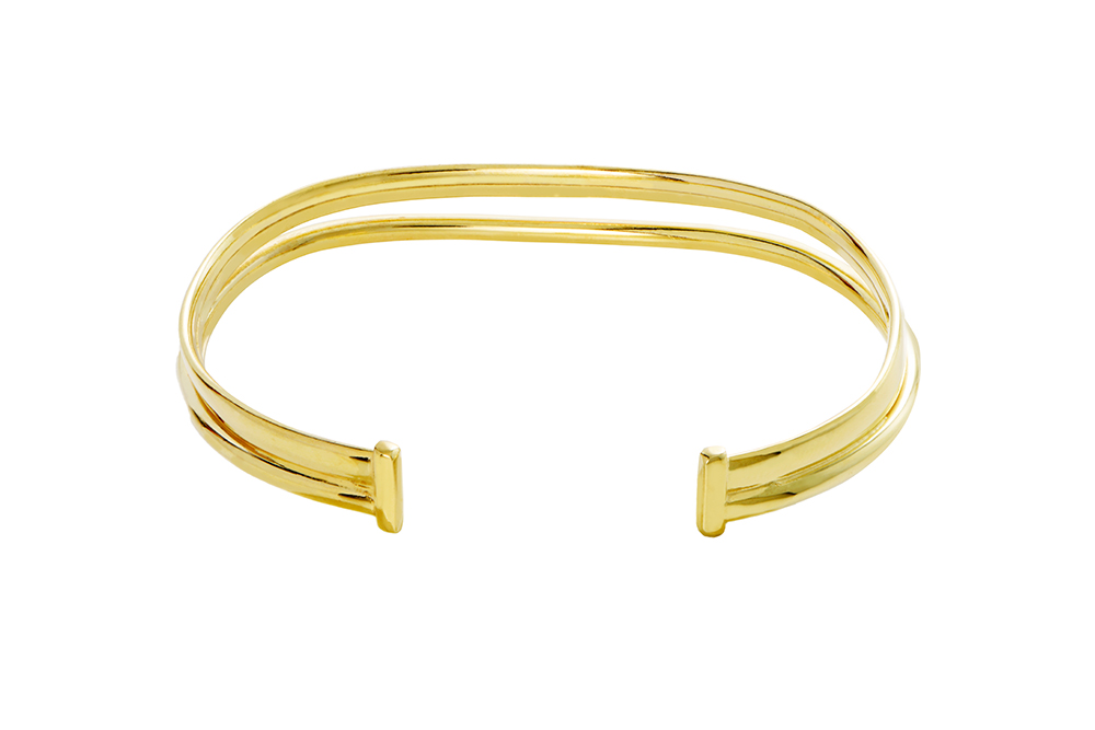 Sterling silver wire narrow cuff bangle bracelet