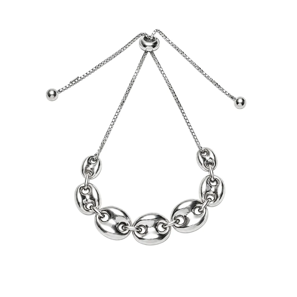 [15001B00000000PL] Sterling silver adjustable sliding bracelet (Sterling silver)
